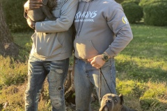 cane corso puppy being picked up at San Rocco Cane Corso